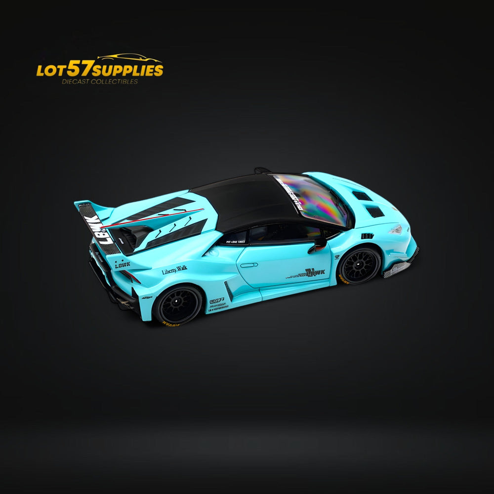 (Pre-Order) King Model LBWK Huracan - Metallic Tiffany Blue 1:64 (ONLINE ORDER ONLY)
