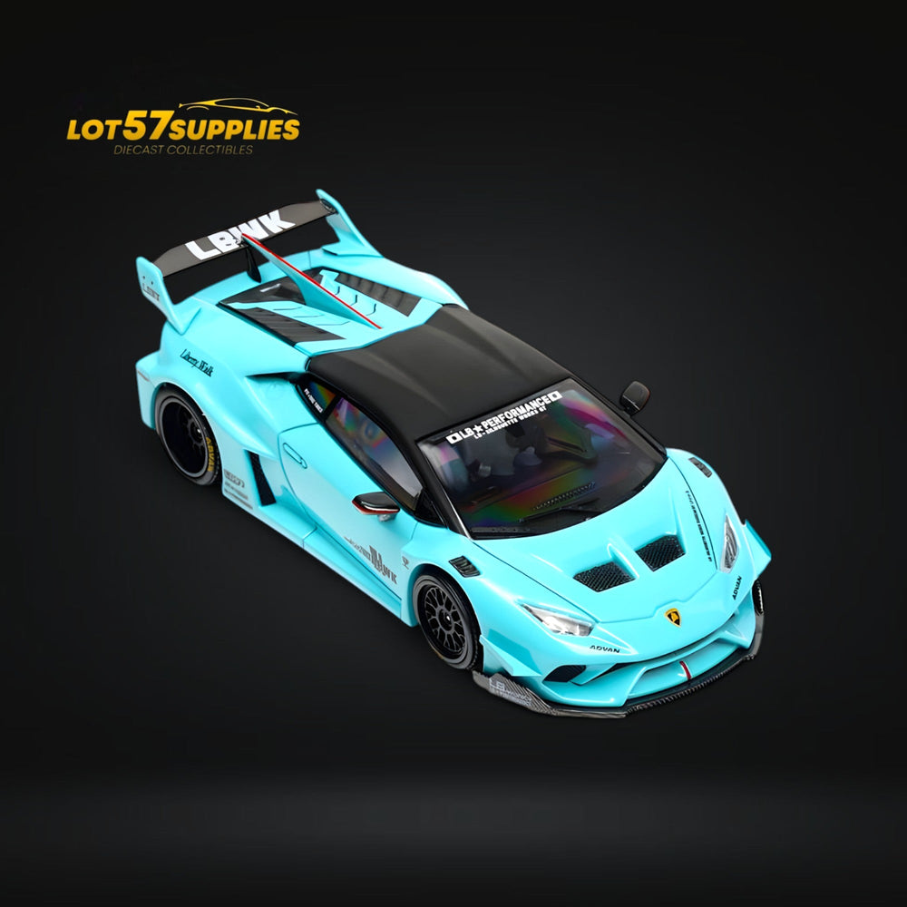 (Pre-Order) King Model LBWK Huracan - Metallic Tiffany Blue 1:64 (ONLINE ORDER ONLY)