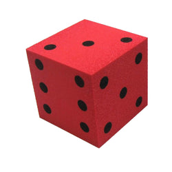 KOP10943 Red Opaque Foam Die with Black Dots D6 50mm (2in) Pack of 1 Die (ONLINE ORDER ONLY)