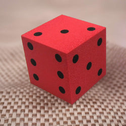 KOP10943 Red Opaque Foam Die with Black Dots D6 50mm (2in) Pack of 1 Die (ONLINE ORDER ONLY)
