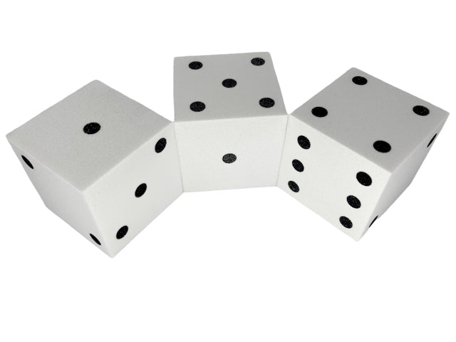 50mm Foam Square Cornered w/Pips Die White/black (Online Only)