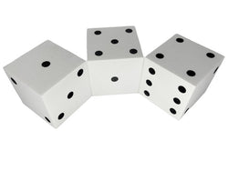 50mm Foam Square Cornered w/Pips Die White/black (Online Only)