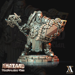 3D Printed Archvillain Games Khazaad Steelbreaker Clan - Steelbreaker Dwarf Warriors 28mm 32mm D&D (Online Only)