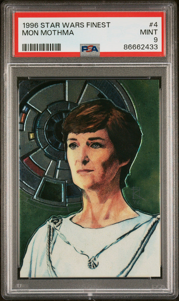 1996 STAR WARS FINEST MON MOTHMA  #4 - PSA 9 (Online Order Only)