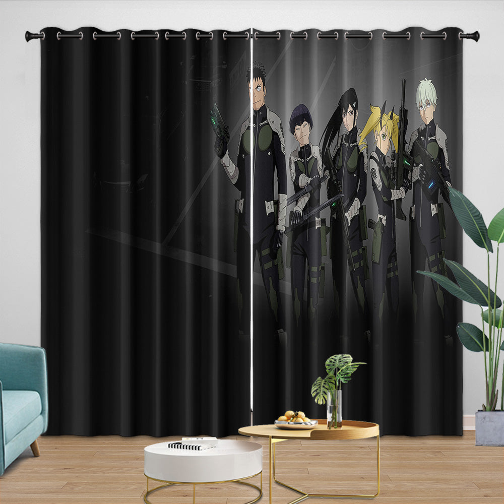 Kaiju No. 8 Curtains Blackout Window Drapes Room Decoration (Online Order Only)