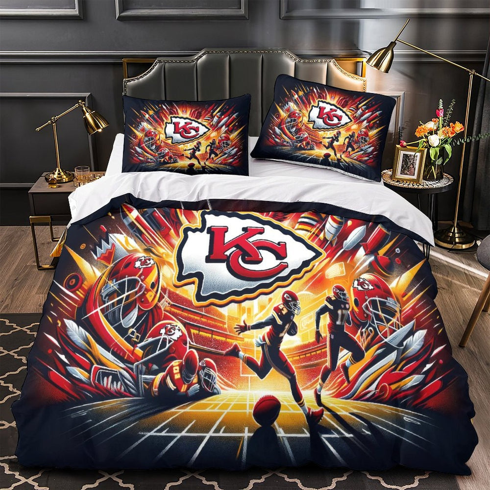 Kansas City Chiefs Bedding Set Duvet Cover Without Filler