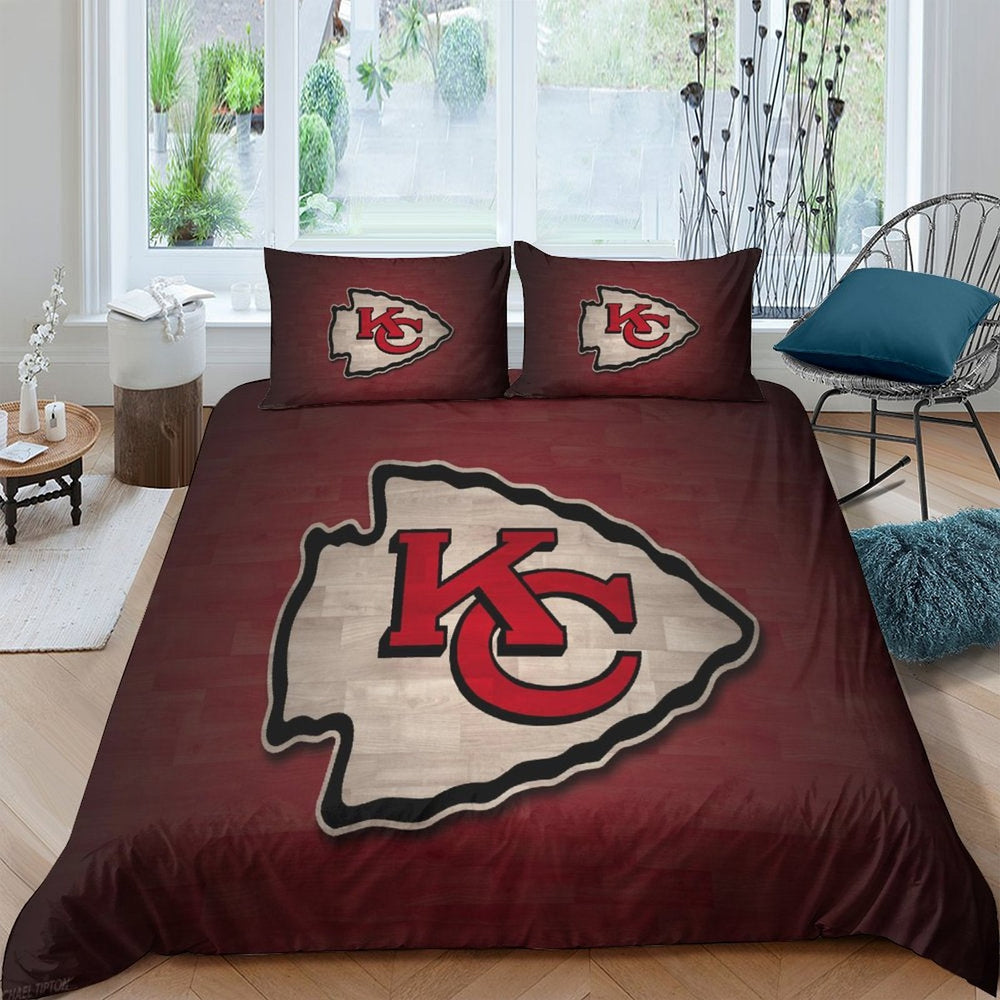 Kansas City Chiefs Bedding Set Duvet Cover Without Filler