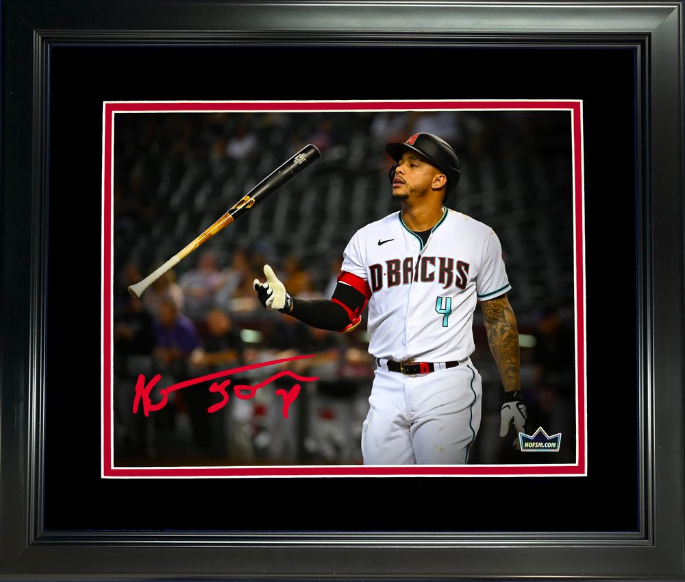 Framed Ketel Marte Arizona Diamondbacks Facsimile Laser Engraved Signature Auto 11"x14" Baseball Photo HOFSM Holo (ONLINE ORDER ONLY)