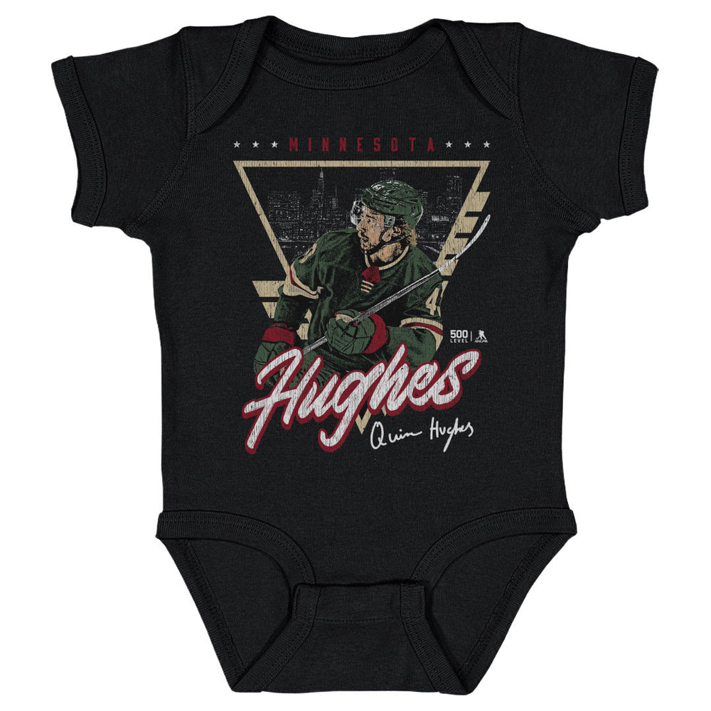 Quinn Hughes Minnesota Triangle Retro WHT (ONLINE ORDER ONLY)