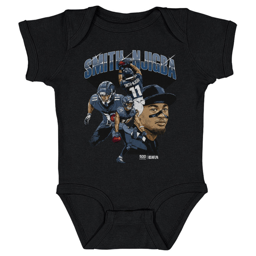 Jaxon Smith-Njigba Seattle Collage WHT (ONLINE ORDER ONLY)