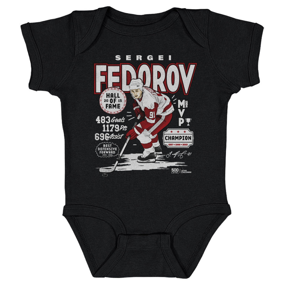 Sergei Fedorov Detroit Vintage Stats WHT (ONLINE ORDER ONLY)