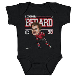 Connor Bedard Chicago Cartoon WHT