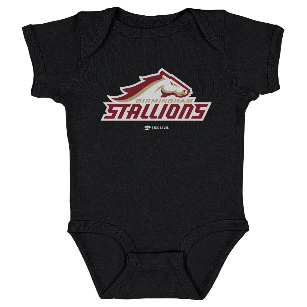 Birmingham Stallions Primary Logo WHT (ONLINE ORDER ONLY)