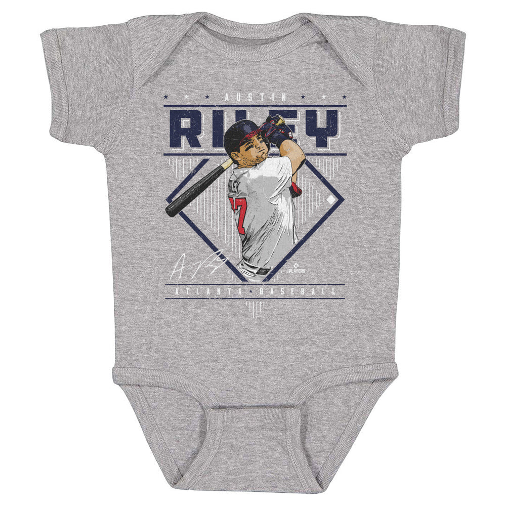 Austin Riley Atlanta Diamond Name WHT (ONLINE ORDER ONLY)