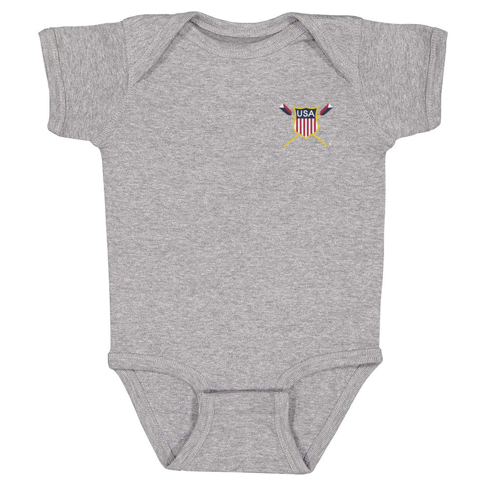 USRowing Emblem Pocket Color WHT (ONLINE ORDER ONLY)