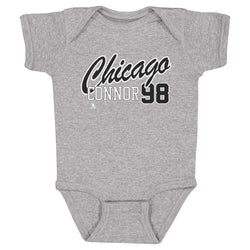 Connor Bedard Chicago Script 98 WHT