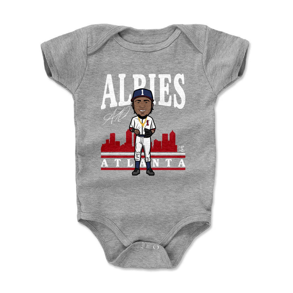 Ozzie Albies Toon R WHT (ONLINE ORDER ONLY)