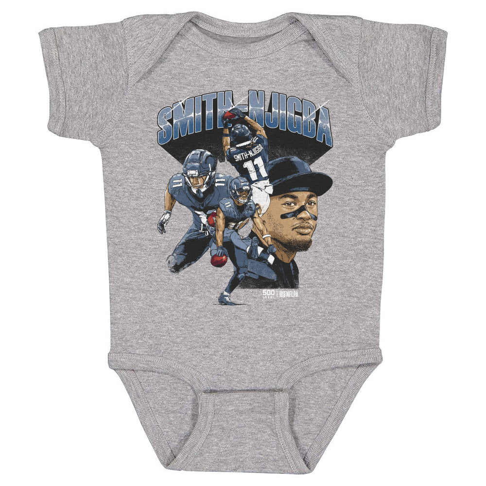 Jaxon Smith-Njigba Seattle Collage WHT (ONLINE ORDER ONLY)