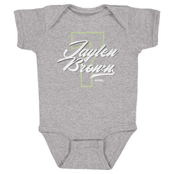 Jaylen Brown Boston Number Script WHT (ONLINE ORDER ONLY)
