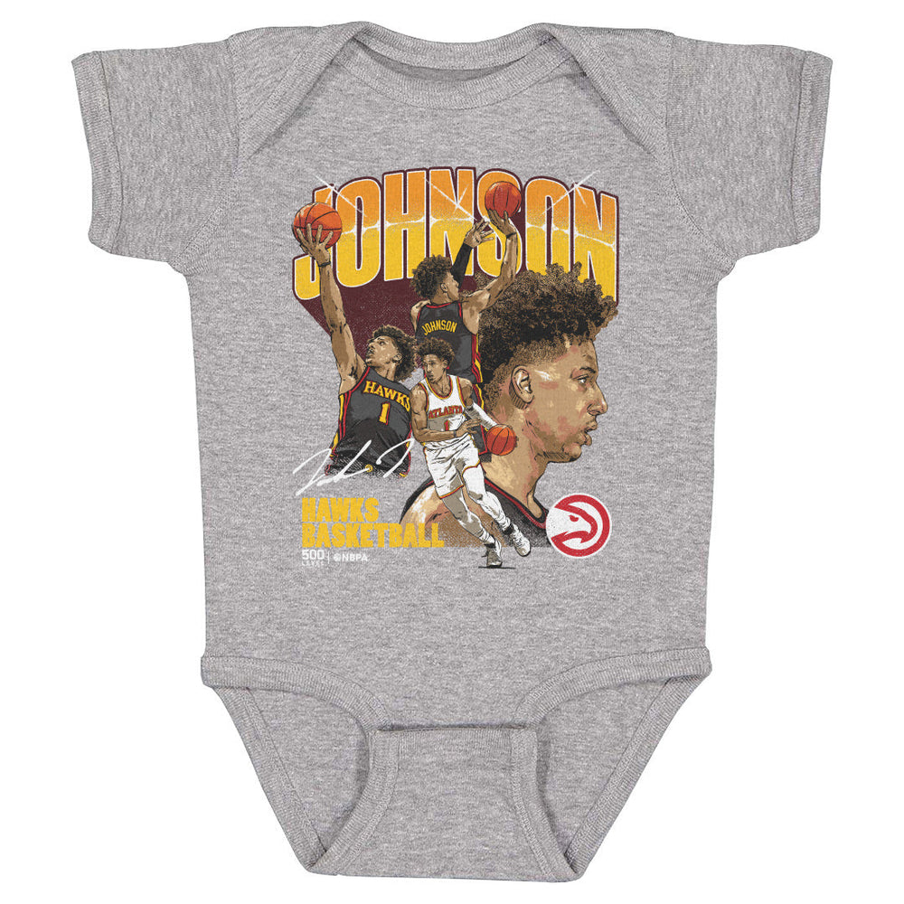 Jalen Johnson Atlanta Hawks Collage WHT (ONLINE ORDER ONLY)