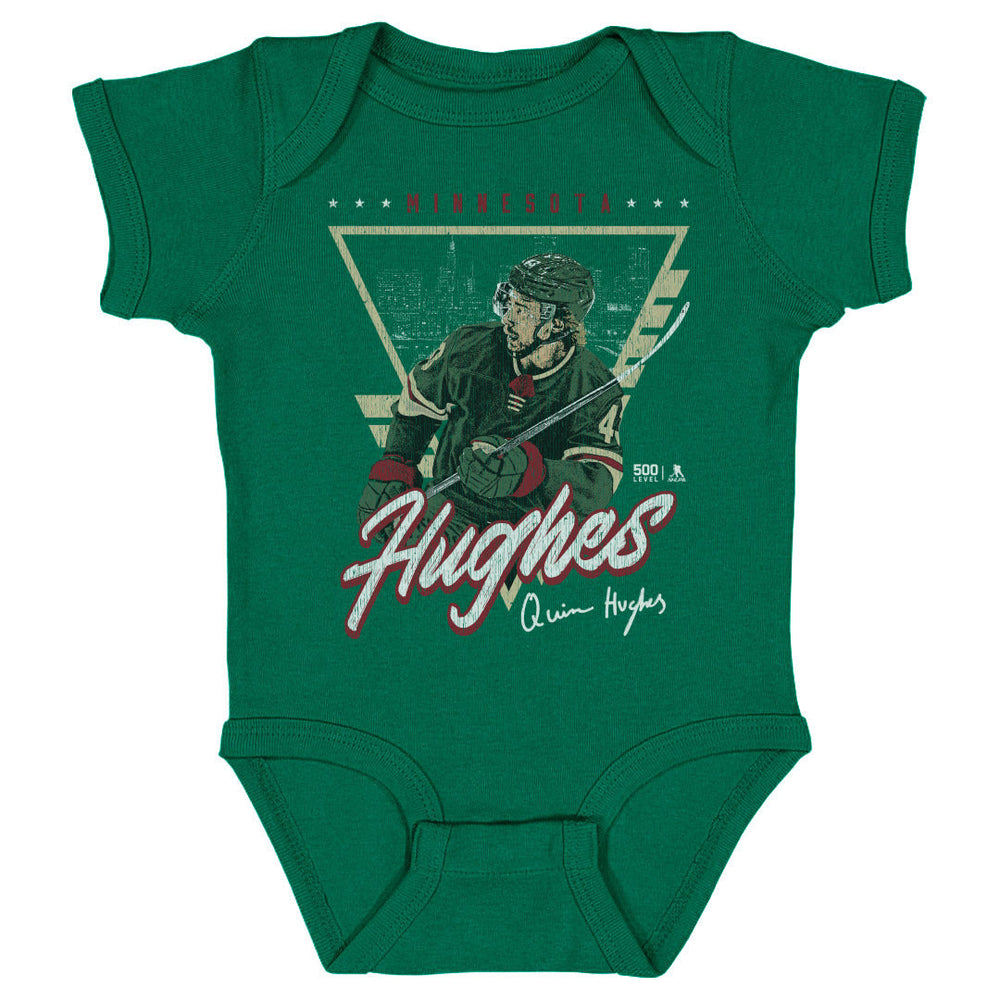 Quinn Hughes Minnesota Triangle Retro WHT (ONLINE ORDER ONLY)