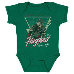 Quinn Hughes Minnesota Triangle Retro WHT (ONLINE ORDER ONLY)