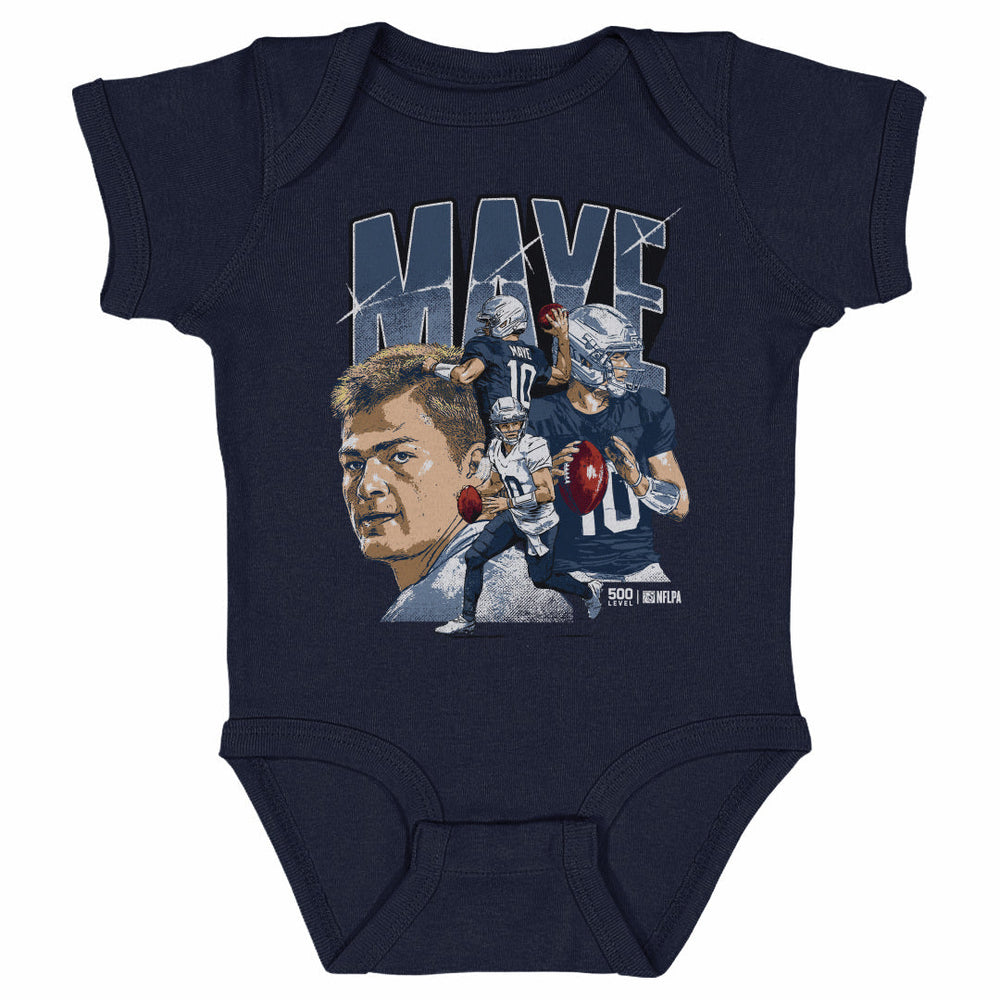 Drake Maye New England Collage WHT (ONLINE ORDER ONLY)