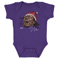 Justin Jefferson Minnesota Portrait Santa Hat WHT (ONLINE ORDER ONLY)