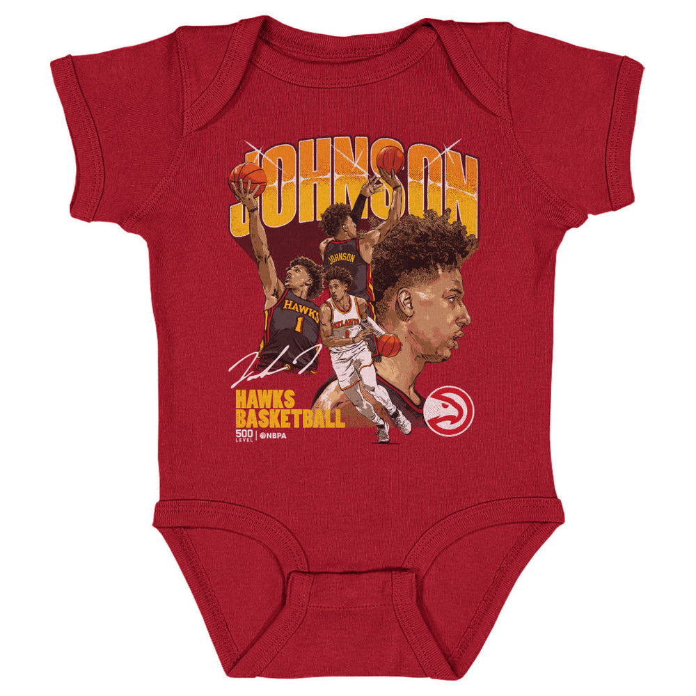 Jalen Johnson Atlanta Hawks Collage WHT (ONLINE ORDER ONLY)