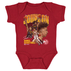 Jalen Johnson Atlanta Hawks Collage WHT (ONLINE ORDER ONLY)