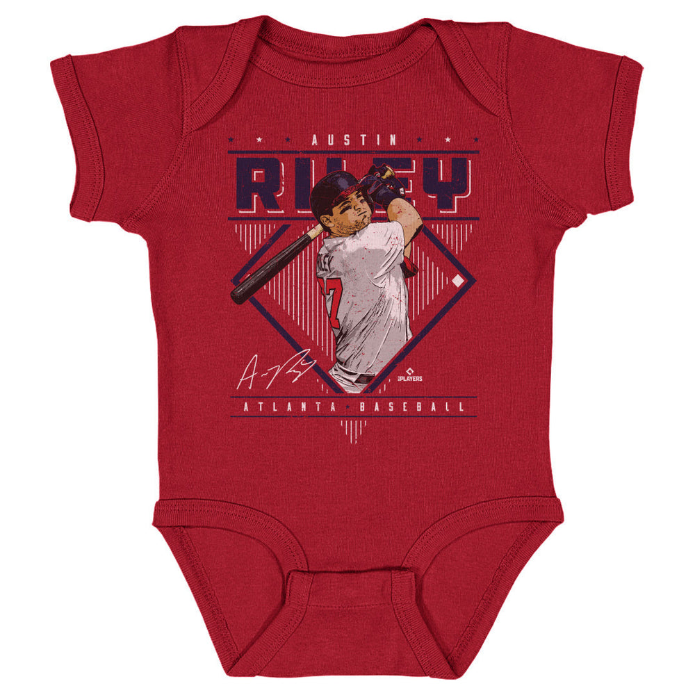 Austin Riley Atlanta Diamond Name WHT (ONLINE ORDER ONLY)