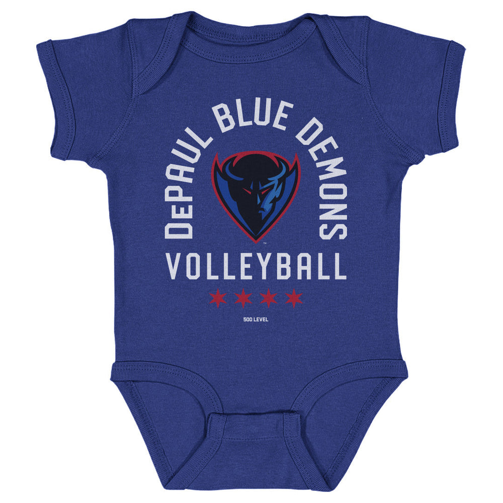 DePaul Blue Demons Volleyball Arc WHT