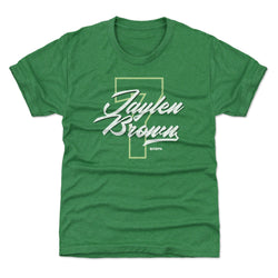 Jaylen Brown Boston Number Script WHT (ONLINE ORDER ONLY)