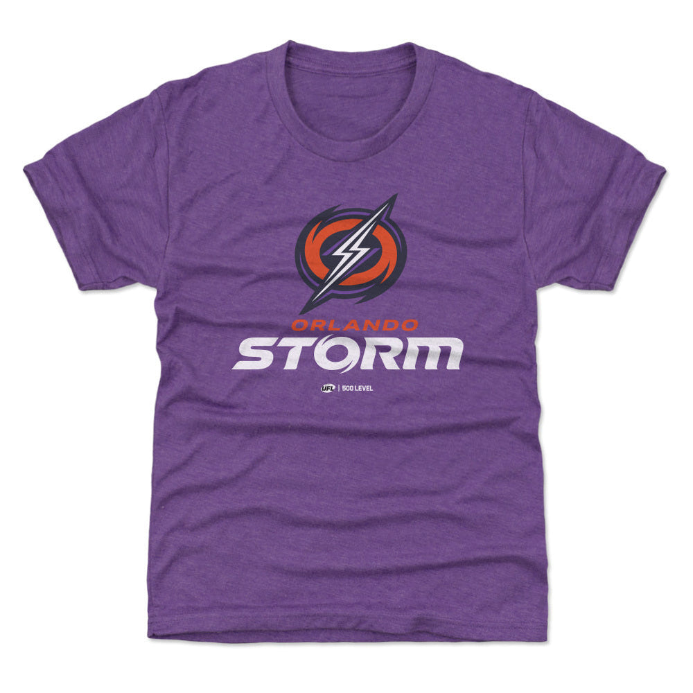 Orlando Storm Primary Logo WHT (ONLINE ORDER ONLY)