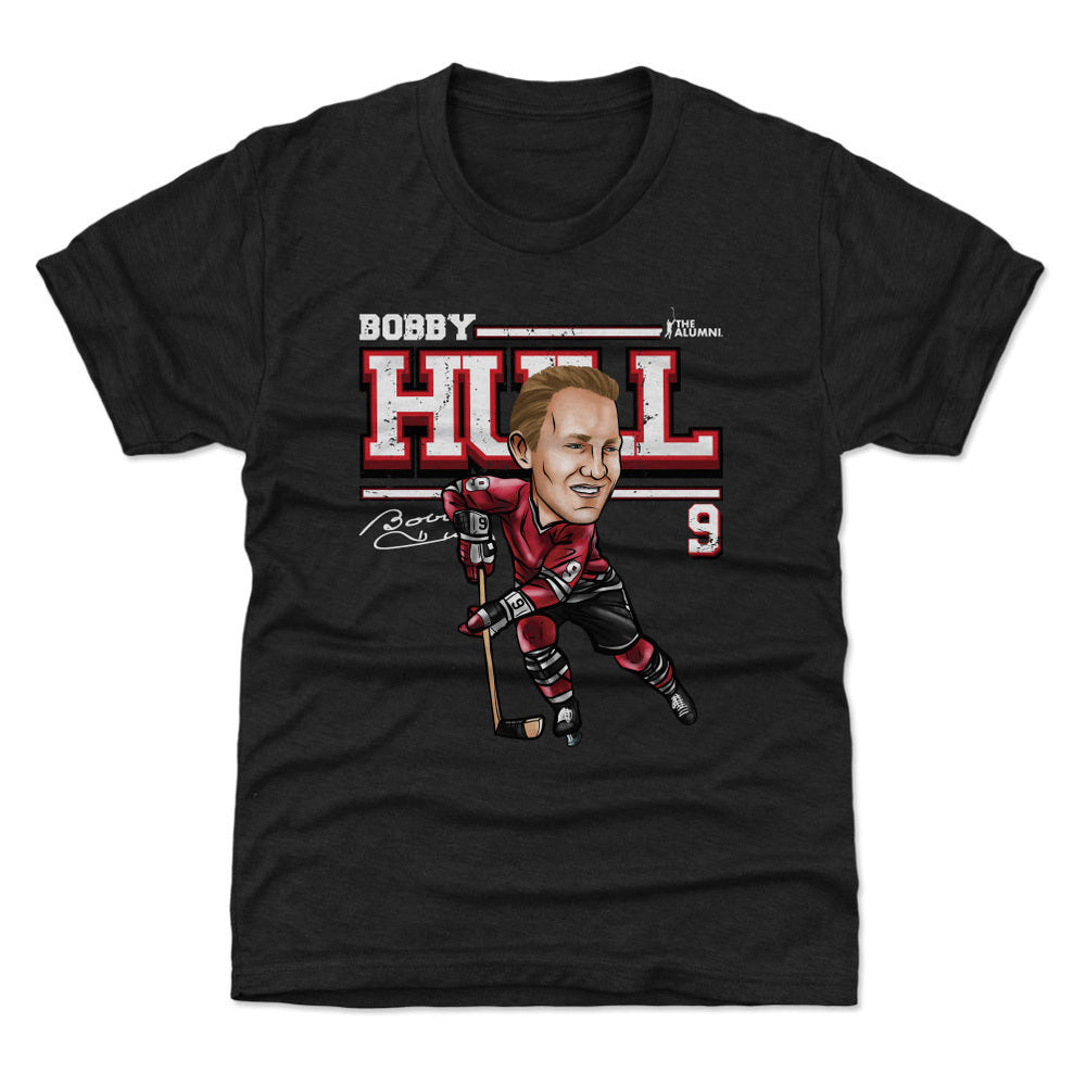 Bobby Hull Chicago Cartoon WHT