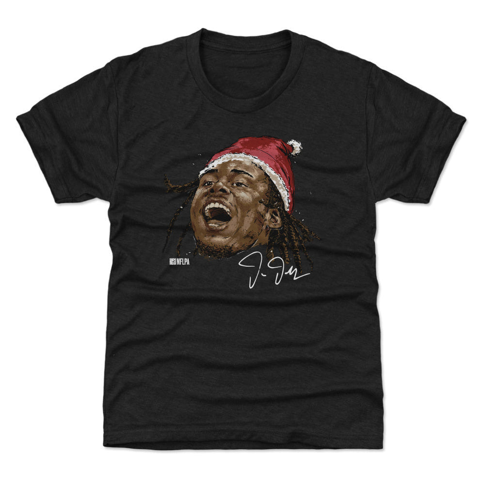 Justin Jefferson Minnesota Portrait Santa Hat WHT (ONLINE ORDER ONLY)