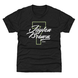 Jaylen Brown Boston Number Script WHT (ONLINE ORDER ONLY)