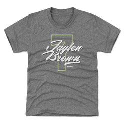 Jaylen Brown Boston Number Script WHT (ONLINE ORDER ONLY)
