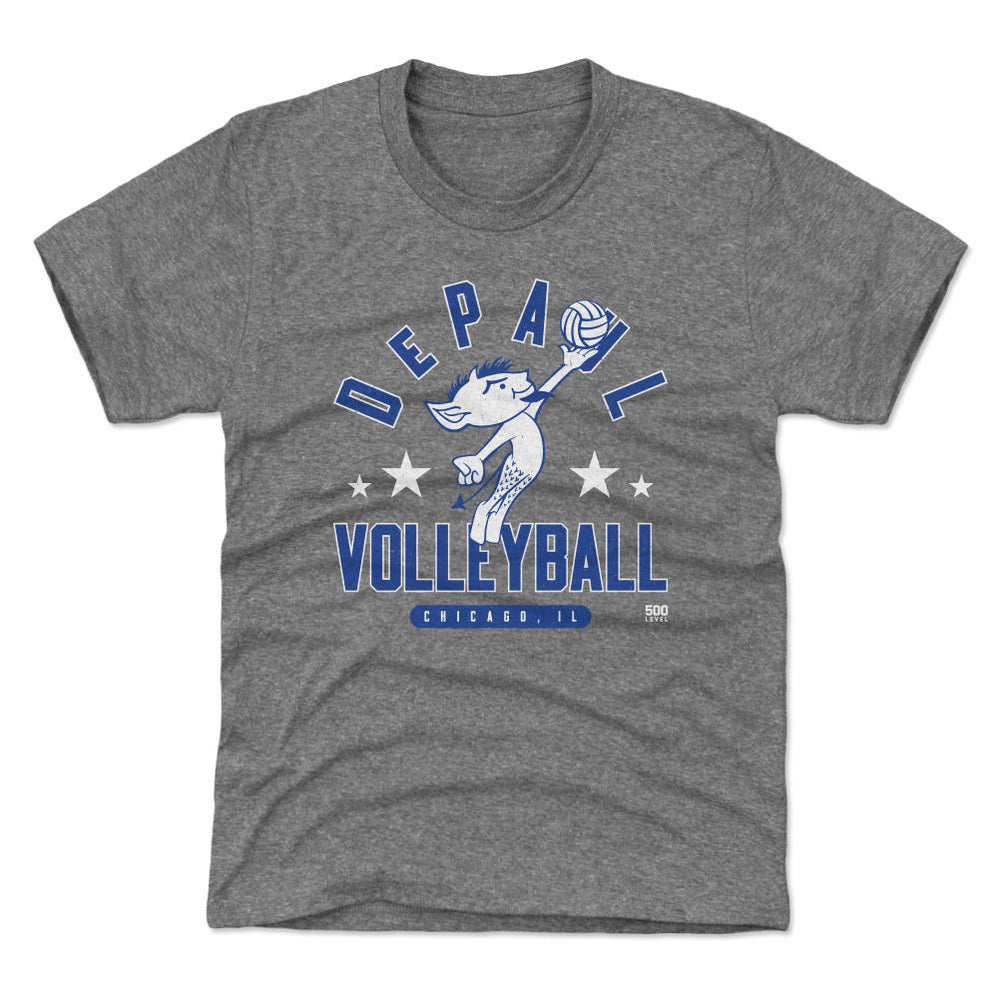 DePaul Blue Demons Vintage Volleyball Blue WHT