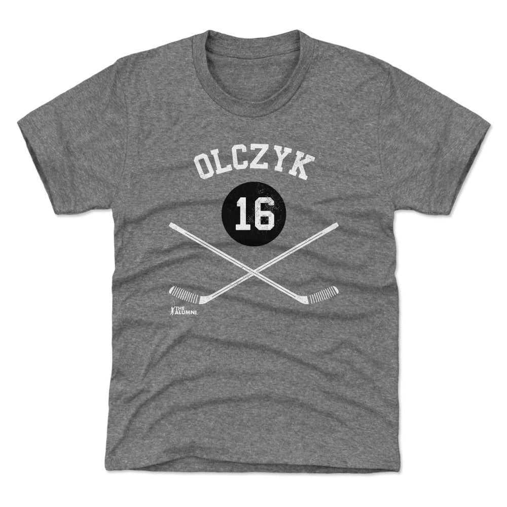 Eddie Olczyk Chicago 16 Sticks WHT