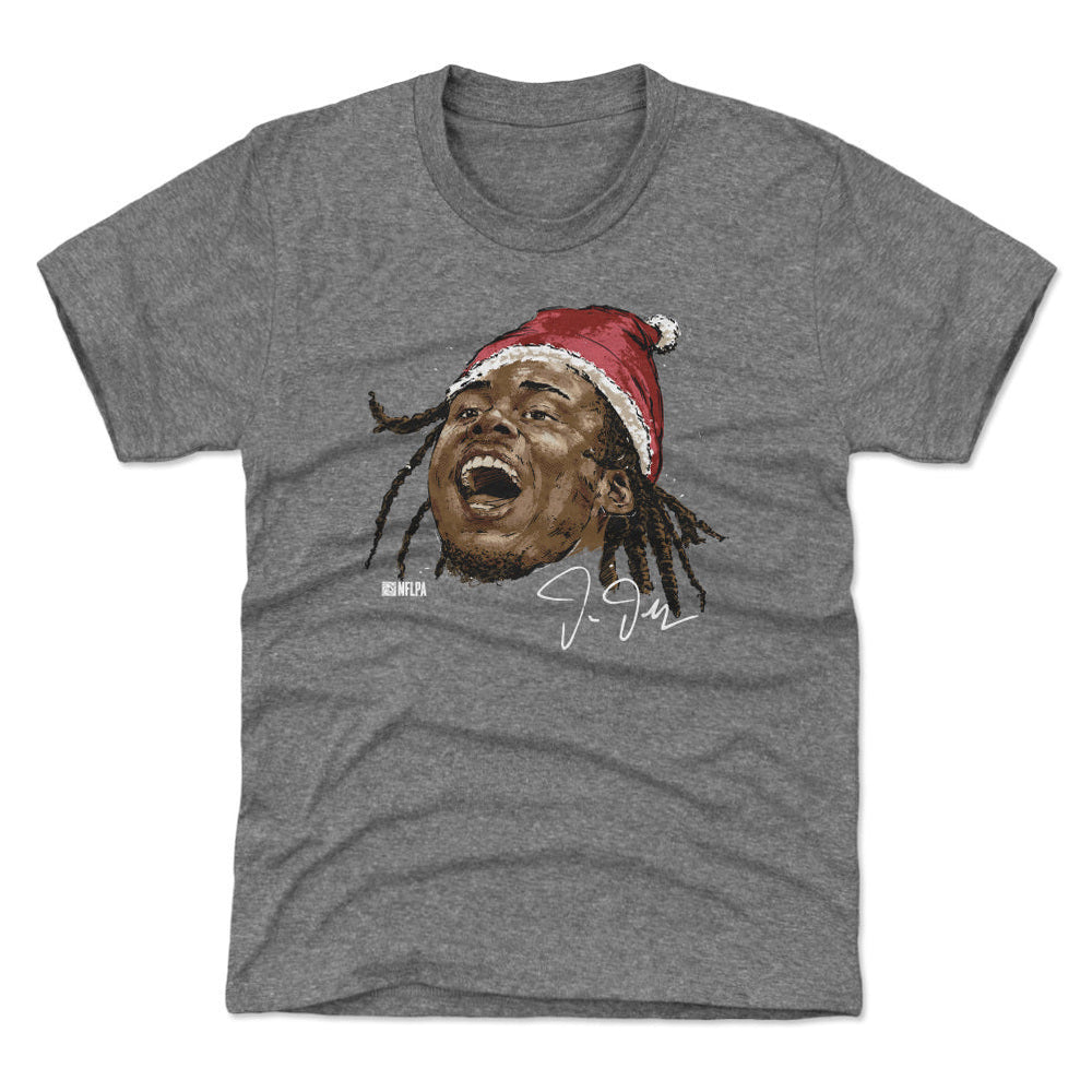Justin Jefferson Minnesota Portrait Santa Hat WHT (ONLINE ORDER ONLY)