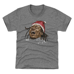 Justin Jefferson Minnesota Portrait Santa Hat WHT (ONLINE ORDER ONLY)