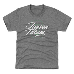 Jayson Tatum Boston Number Script WHT (ONLINE ORDER ONLY)