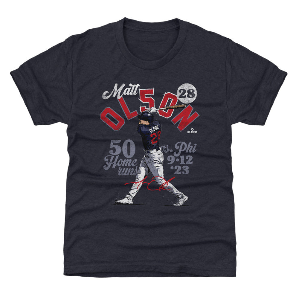 Matt Olson Atlanta 50 Homers WHT (ONLINE ORDER ONLY)