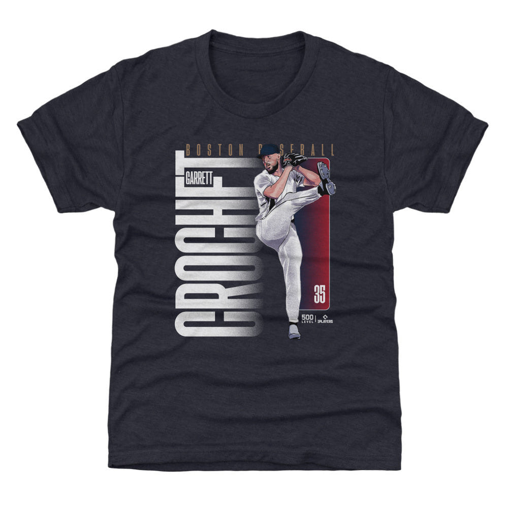 Garrett Crochet Boston Vertical Name WHT (ONLINE ORDER ONLY)