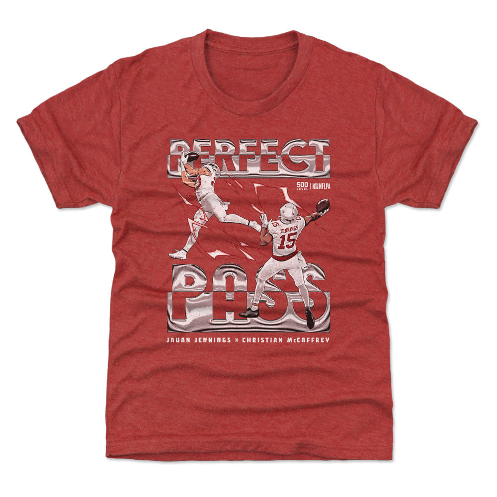 Jauan Jennings & Christian McCaffrey San Francisco Perfect Pass WHT (ONLINE ORDER ONLY)
