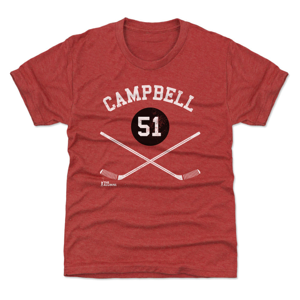 Brian Campbell Chicago 51 Sticks WHT