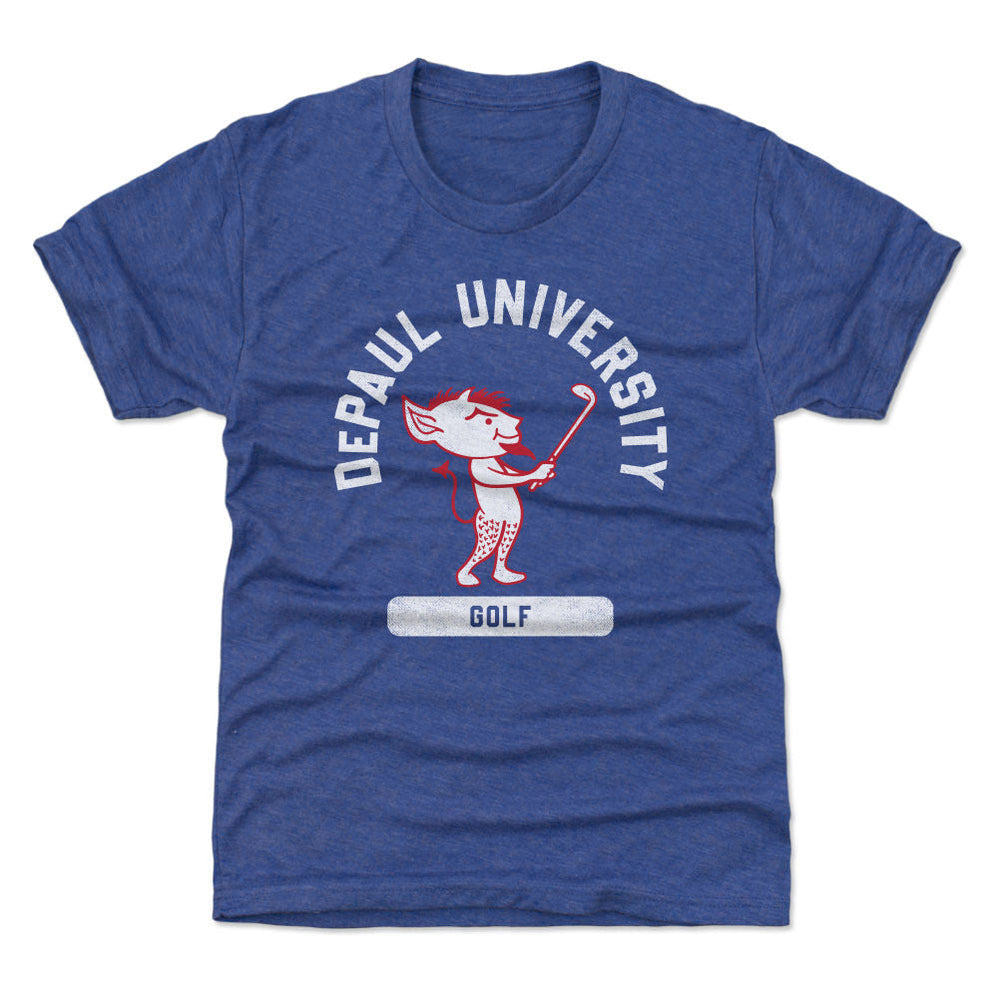 DePaul Blue Demons Mascot Golf WHT