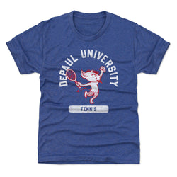 DePaul Blue Demons Mascot Tennis WHT