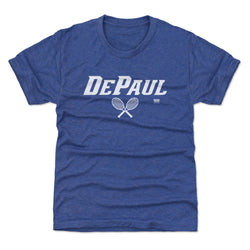 DePaul Blue Demons Tennis Minimalist WHT